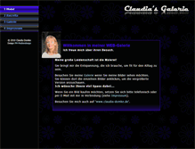 Tablet Screenshot of galerie.claudia-domke.de
